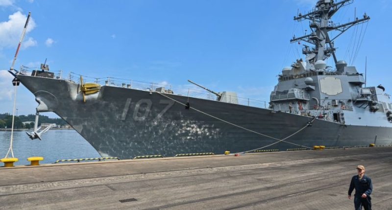 Why the USS Gravely warship was deployed to the southern border