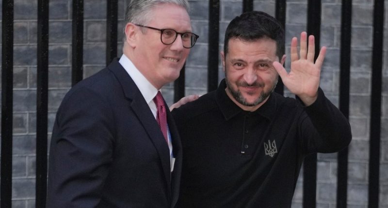 Zelenskyy embraced by British prime minister a day after White House blowout