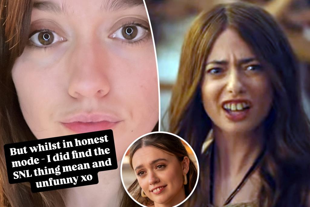 ‘White Lotus’ star Aimee Lou Wood slams 'SNL' for mocking her in skit