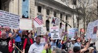 Anti-Trump protesters turn out to rallies in New York, Washington and other cities across country