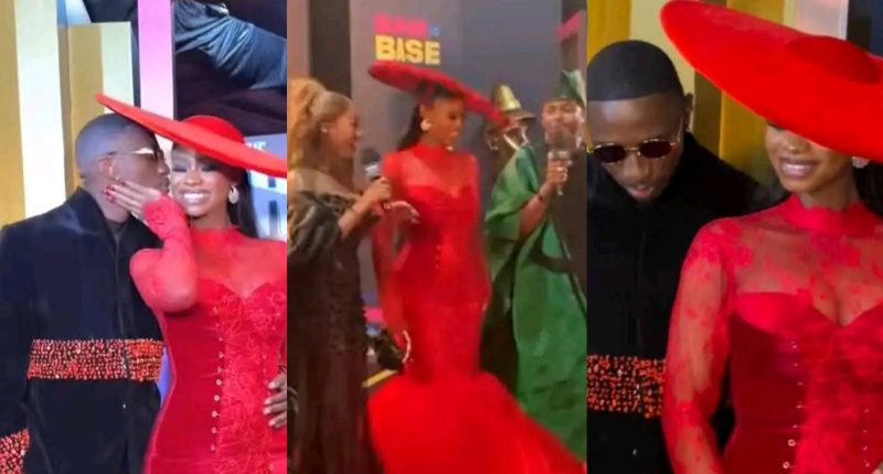 2025 Headies Awards; Moment Priscilla Ojo, Juma Jux share kiss after declared Best East African artist