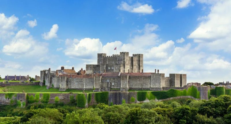 Dover Castle in Kent, England.