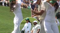 Aaron Rai's wife dazzles at 2025 Masters with impressive swing
