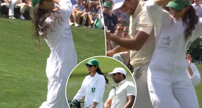 Aaron Rai's wife dazzles at 2025 Masters with impressive swing
