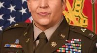 Portrait of Col. Sheyla Baez Ramirez in Army uniform.