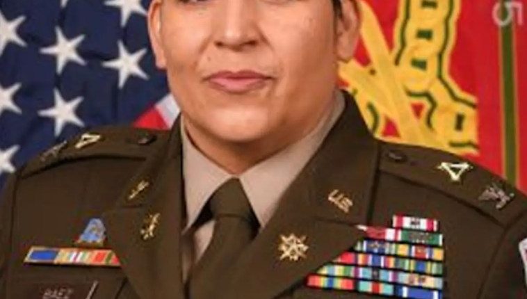 Portrait of Col. Sheyla Baez Ramirez in Army uniform.