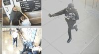 Assailant storms Mass. courthouse in gas mask, tactical gear and pepper sprays, assaults several victims: video