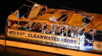Damaged Clearwater Ferry after an accident.