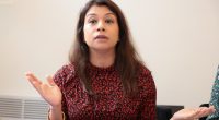 Tulip Siddiq, Labour MP, speaking at a conference.