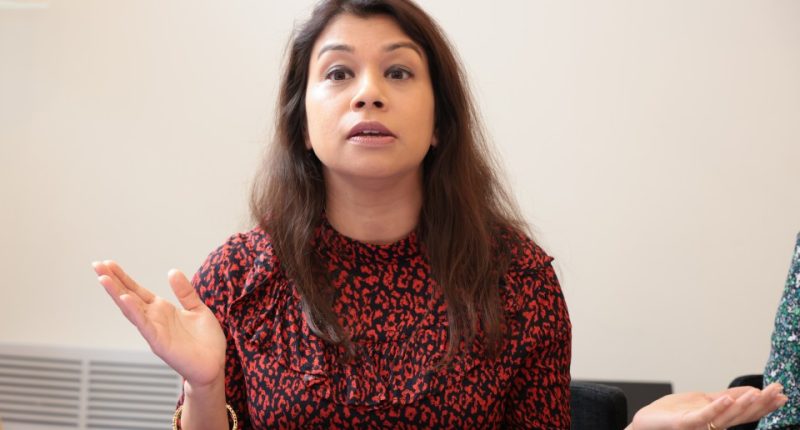 Tulip Siddiq, Labour MP, speaking at a conference.