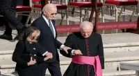 Biden relegated to back of world leaders section at pope's funeral: 'No longer part of cool kids club'