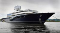 A 119-meter hydrogen fuel-cell superyacht.