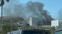 Large fire at Disneyland Resort.