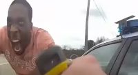 Bodycam footage of DeShawn Leeth threatening police before a car theft and chase.