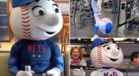 Buffed-up Mr. Met ready to flex guns for Citi Field opener, pose for thirst-trap mascot pics