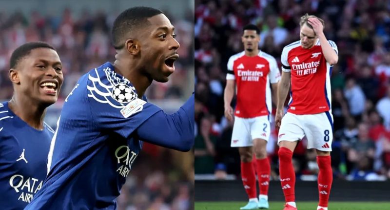 Champions League: Arsenal falter as PSG edge first-leg 1-0