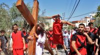 Christians NAILED to crosses in Good Friday crucifixion re-enactment