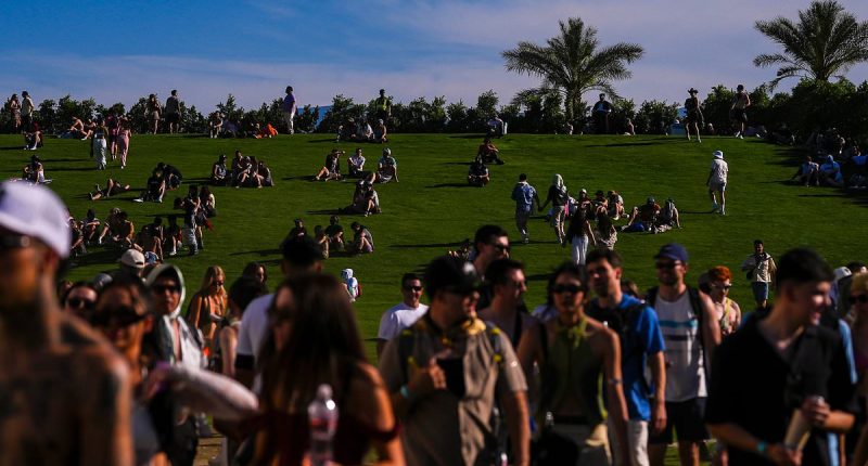 Coachella attendees seek shelter amid near record-breaking heat