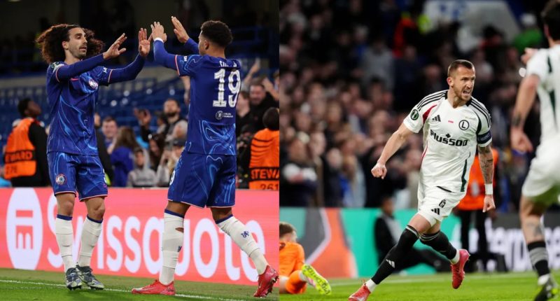 Conference League: Chelsea progress to semis after 2-1 home defeat to Warsaw