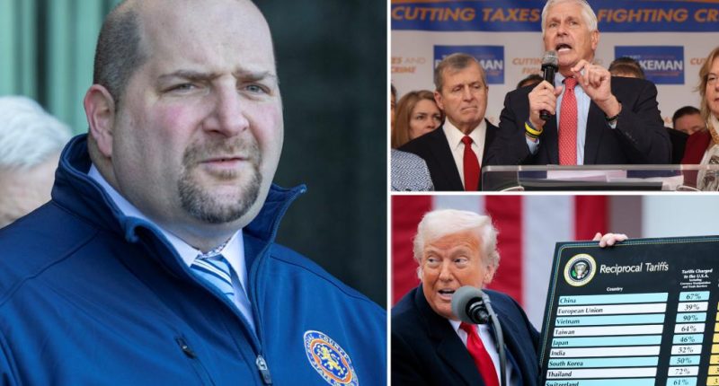 Democratic challenger raps Nassau County Executive Bruce Blakeman's support of Trump's tariffs