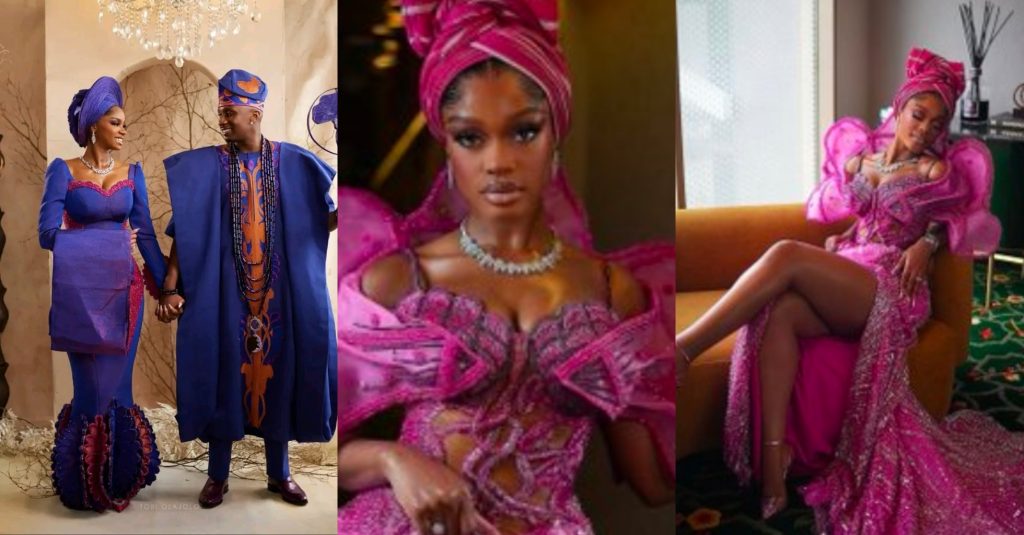 Diana Eneje’s outfit to Priscilla Ojo’s wedding stirs buzz