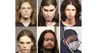 Collage of mugshots and surveillance images of Jack LaSota's associates.