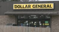 Exterior of a Dollar General store.