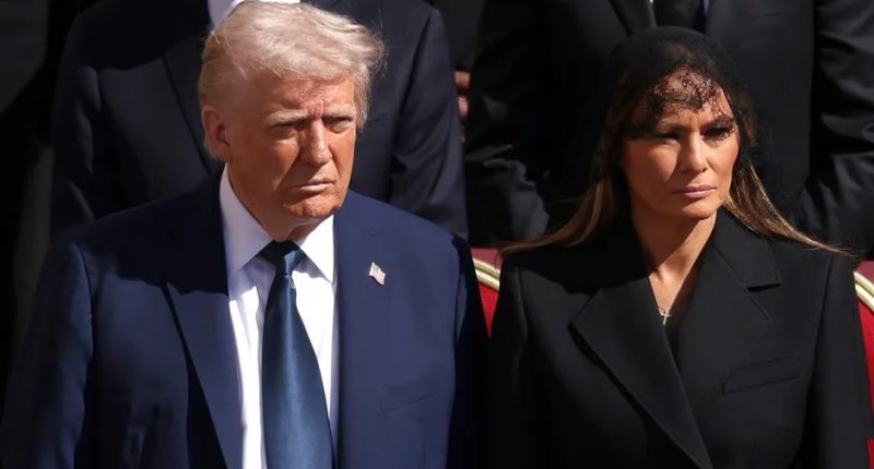Donald and Melania Trump at an event.