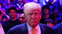 Donald Trump joined by Elon Musk and MAGA entourage at UFC 314