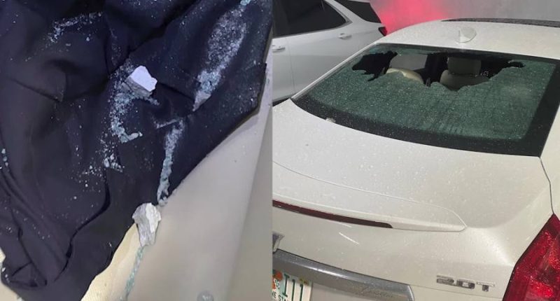 Driver claims concrete fell from Florida tunnel, narrowly missing him