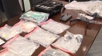Seized drugs, cell phones, cigarettes, and a drone.