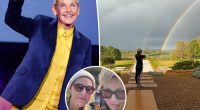 Ellen DeGeneres shares double rainbow pic from her new Cotswolds home after ditching the US for England