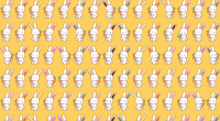 Illustration of bunnies holding carrots; can you spot the cabbage?