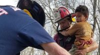 Firefighters make dramatic rescue after boy, 5, makes crucial mistake