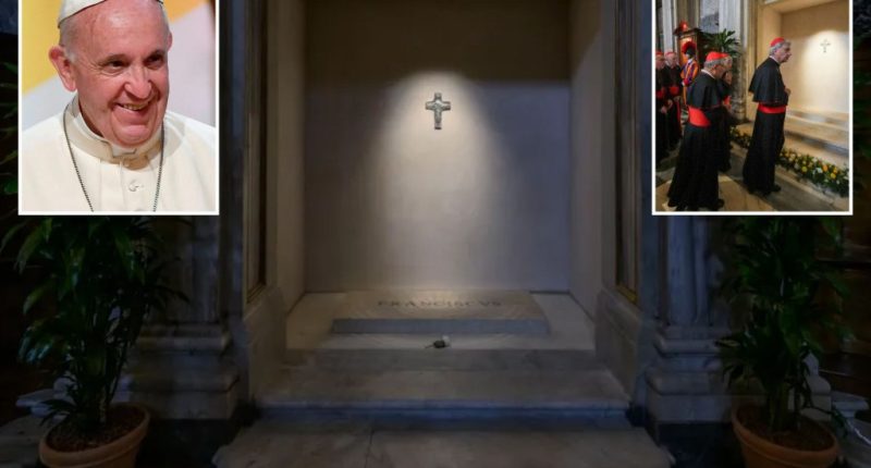 First images of Pope Francis' tomb at the Papal Basilica of St. Mary Major in Rome