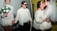 Gabby Windey legally marries Robby Hoffman in see-through minidress