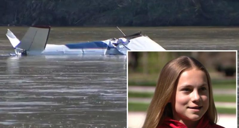 Girl, 12, first to notify police after small plane crashed into a Nebraska river, killing 3 on board