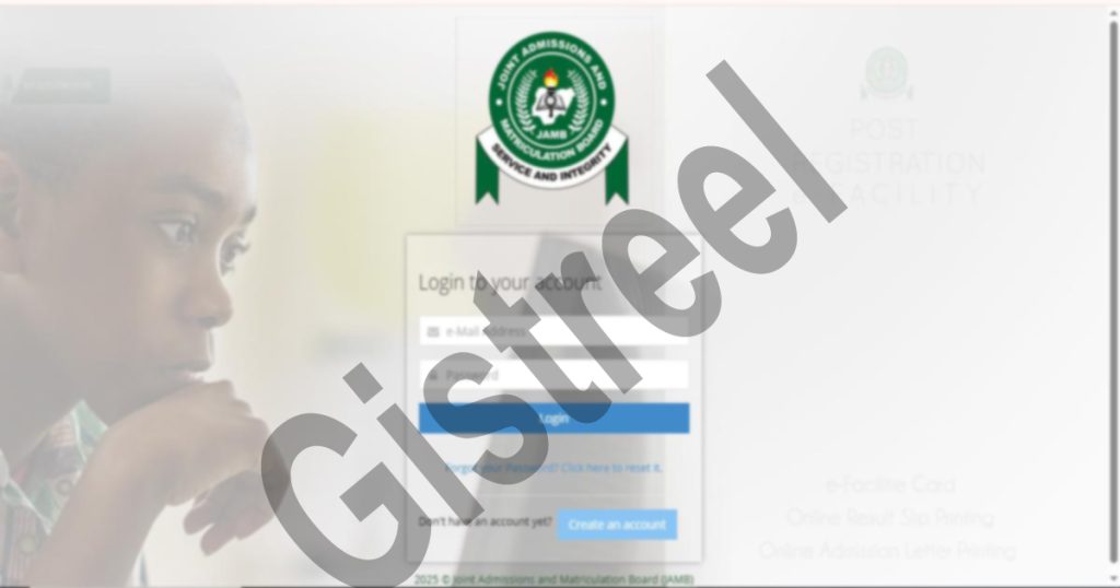 How to Login into Jamb Portal