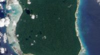 Satellite image of North Sentinel Island.