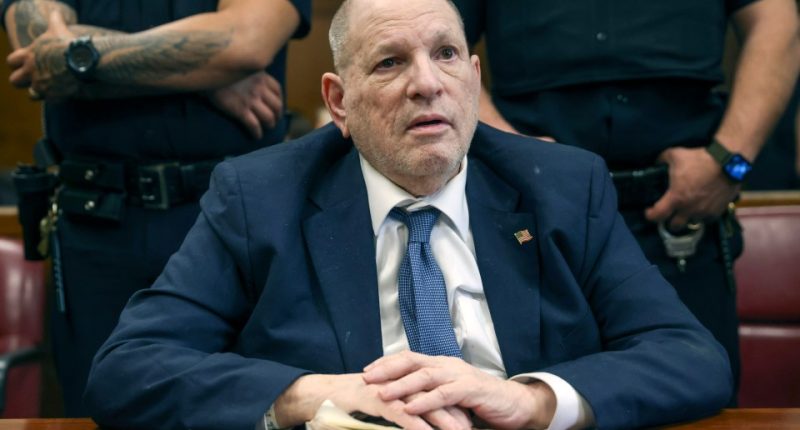 Harvey Weinstein at his retrial.
