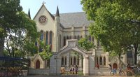 A church in Thames Town, Shanghai, China.