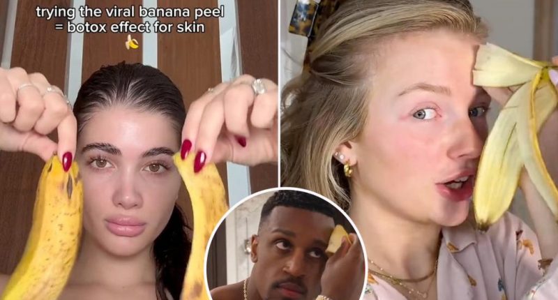 Is rubbing a banana peel on your face good for your skin?