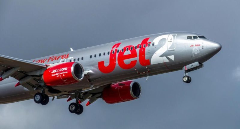 Jet2 plane landing.