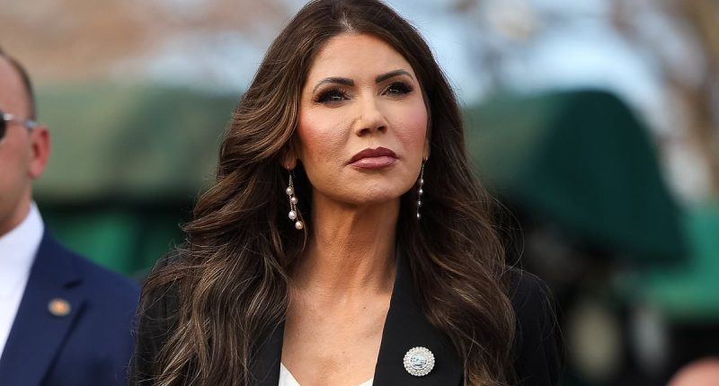 Kristi Noem orders staff to perform shock test to prove loyalty