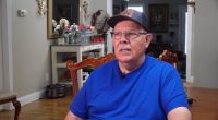 Man in blue shirt describes unanswered phone calls.