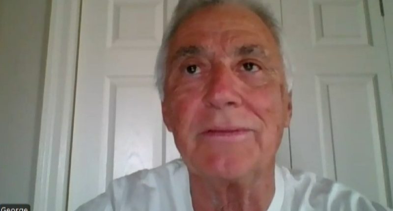 Close-up of George, a man suing Walmart.