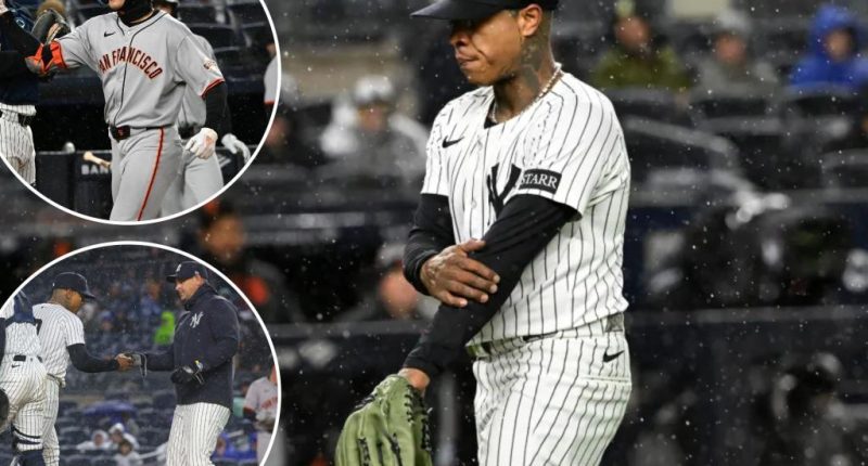 Marcus Stroman implodes as Yankees get blown out in rain-shortened loss to Giants