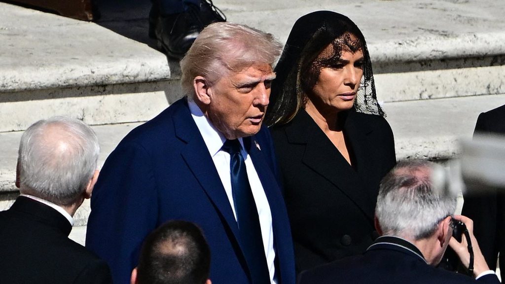 Melania marks another somber birthday at Pope's funeral