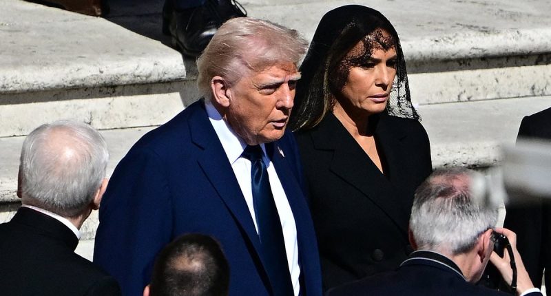 Melania marks another somber birthday at Pope's funeral