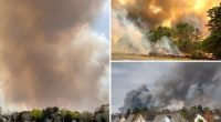NJ wildfire prompts evacuations as it explodes in size, closes part of Garden State Parkway